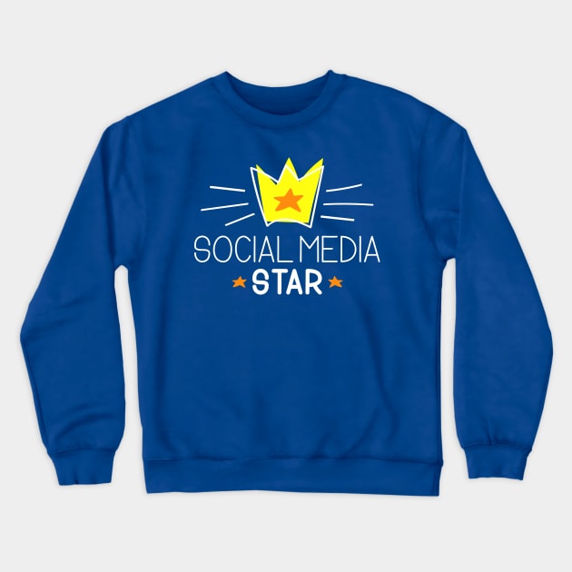 Social Media Star Crewneck Sweatshirt by thechicgeek